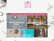 Tablet Screenshot of diaryofafirsttimemom.com